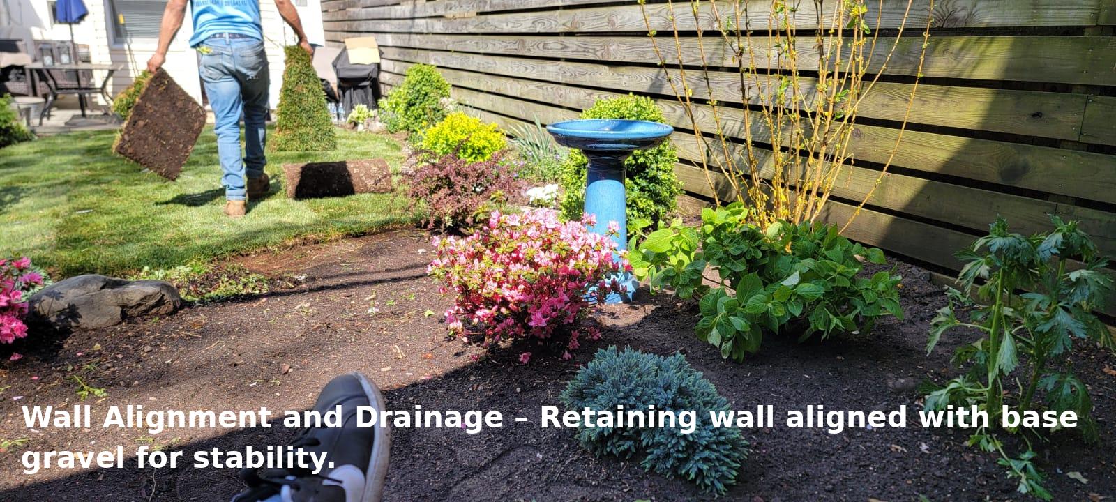 Wall Alignment And Drainage